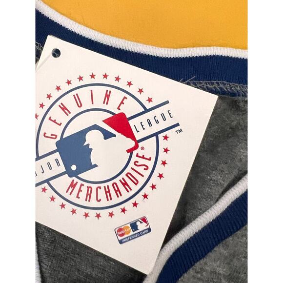 5th & Ocean Texas Rangers MLB Women's Gray Short Sleeve V-Neck T-Shirt Large NWT - Picture 5 of 7